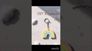 DIY keychain with clay ✨🎀#youtubeshorts#diy#craft