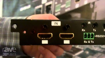 ISE 2015  Zigen Talks About the ZIG HX HDBT Modular Matrix Switchers with HDCP 2 2