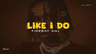 Fireboy DML - Like I do (lyrics video)