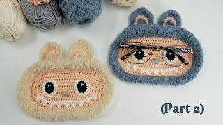 Labubu  (part 2). Crochet Glasses Holders. 🙃 Crochet patterns