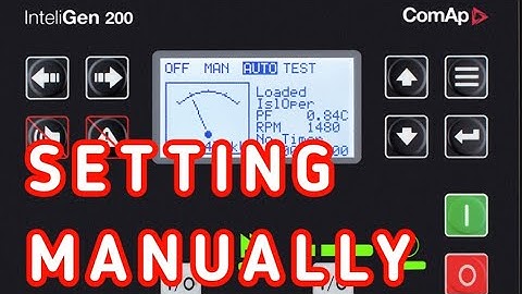 Inteli Gen synch controller | How to change genset priority from front panel without laptop