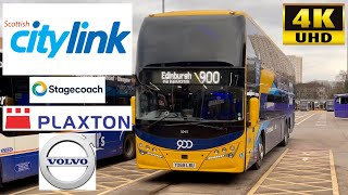 [Scottish Citylink: 900 Glasgow to Edinburgh] Plaxton Panorama Volvo B11RLET Coach (50417/YX69LBU)