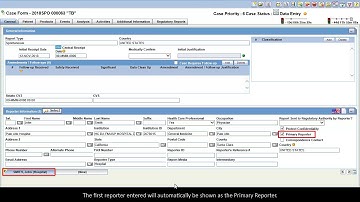Argus  - Add Reporter Details