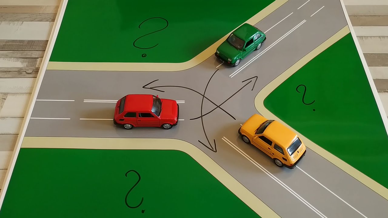Który samochód powinien jako pierwszy przejechać skrzyżowanie | Zasada pierwszeństwa | Wskazówki dotyczące jazdy.