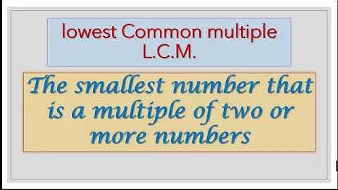 math prim4 H C F & L C M