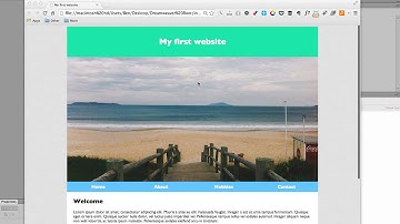 Lesson: How to create a basic website in Dreamweaver CC for beginners