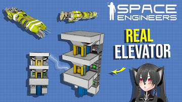 Functional Ship and Base Elevator Without Subgrid, Space Engineers