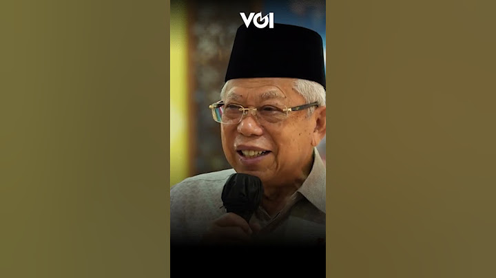 Soal Cawapres di Pilpres 2024, Ma'ruf Amin: Saya ini Sudah Tua #shorts