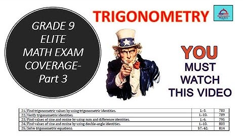 Grade 9 Elite Term-3-Math-EOT Exam Coverage-Part-3-Trigonometry