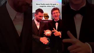 Messi fooled by Julius Dein (magician  ) ...  #leomessi #messi