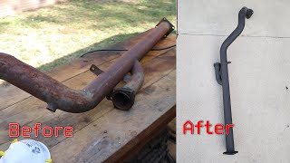 SIMPLE BUT EFFECTIVE WAY TO RESTORE A RUSTY EXHAUST PIPE