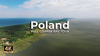Gdańsk Bay Coastline 1 Hour Epic Drone Flight Hel Piaski Poland 4K