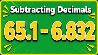Subtracting Decimals | Learn How to Borrow Across Zeros
