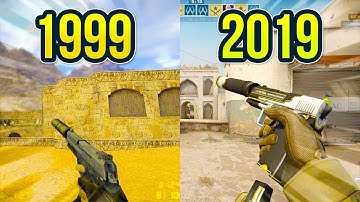 Evolution of the USP in Counter Strike 1999 - 2019