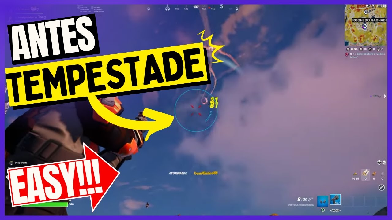 Elimine um jogador antes do início da primeira fase da Tempestade ...