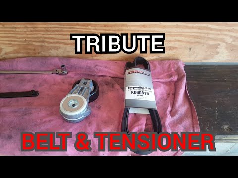 How to replace the serpentine belt and tensioner on a Mazda Tribute/Escape/Mariner 3.0l v6