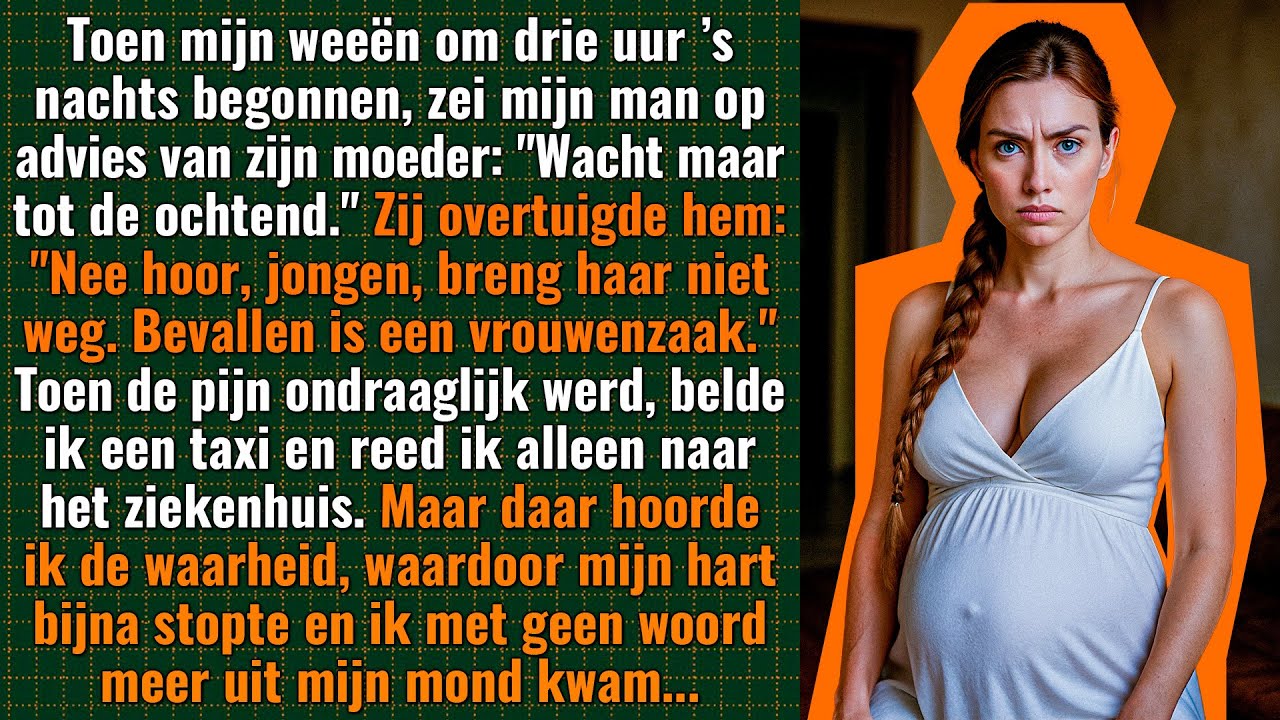 Mijn man liet me alleen bevallen, omdat mijn schoonmoeder vond dat dit een “vrouwenzaak” was…
