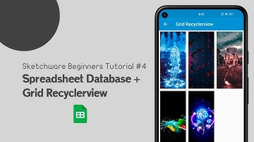 Google spreadsheet database + grid RecyclerView in sketchware