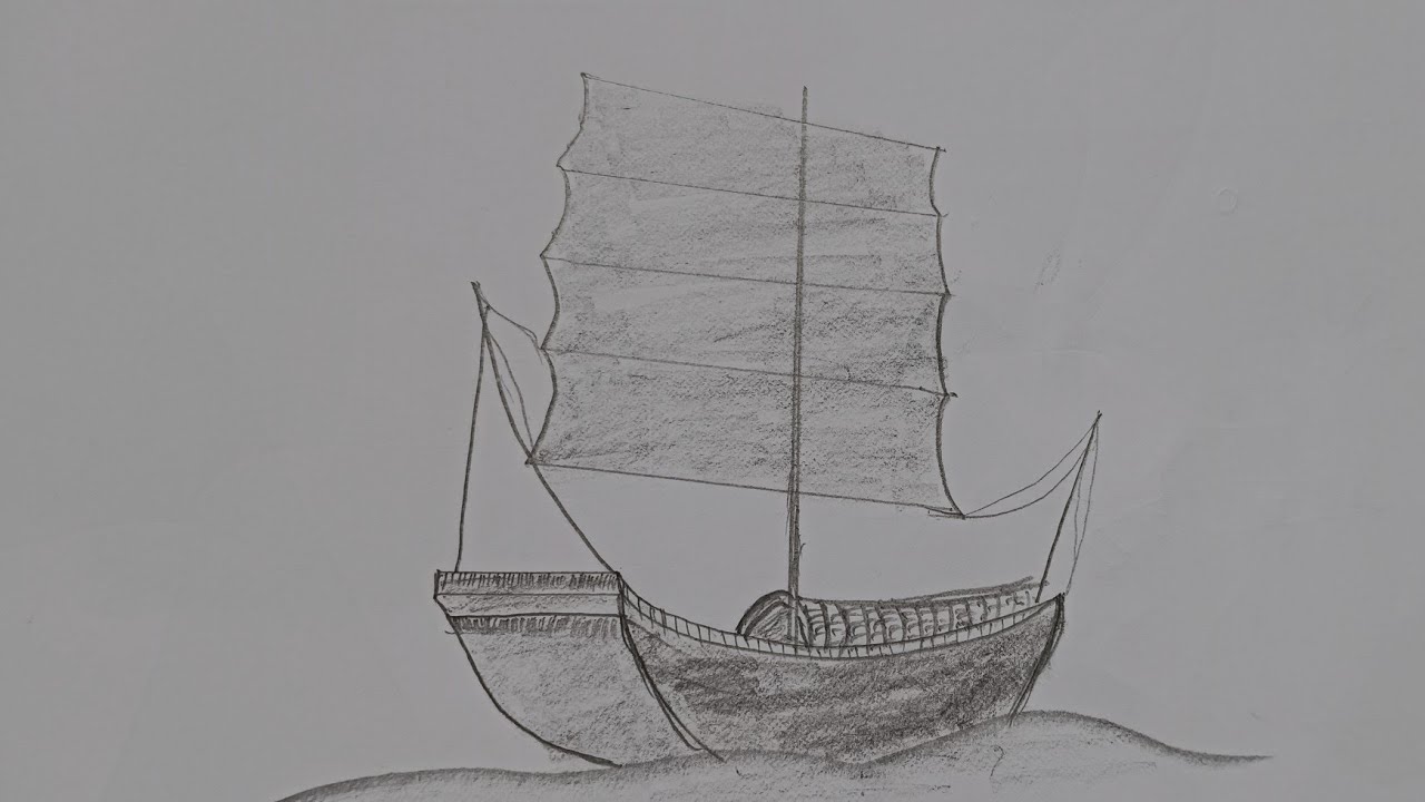 Barco Draw How to draw a boat drawing ///New art 2023//Learn to a boat with simple ...