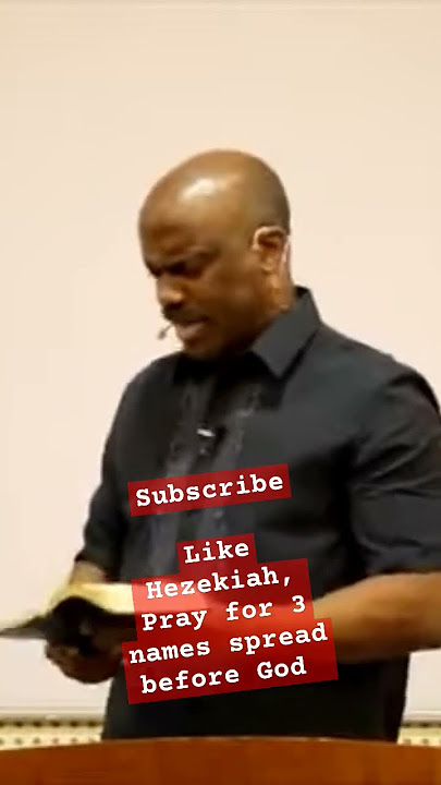 praying Like Hezekiah || Pray for 3 names before God - Pr. Randy Skeete
