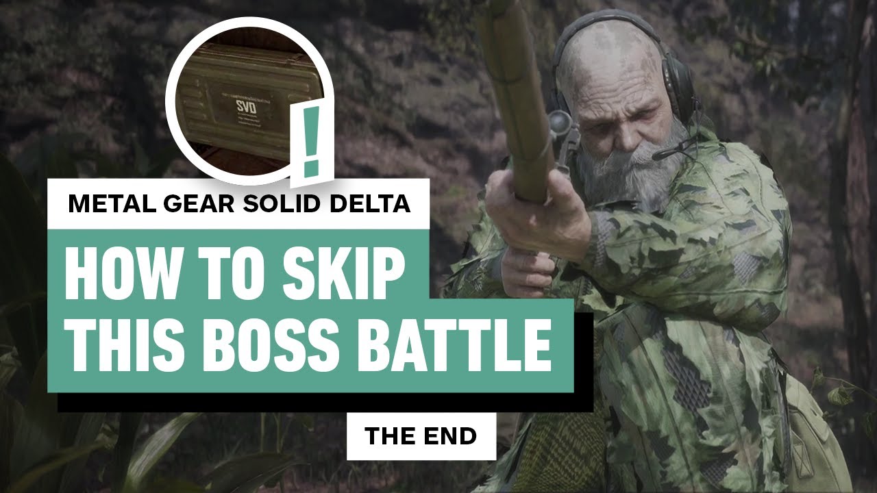 Metal Gear Solid Delta - How to Skip “The End” Boss Battle - YouTube