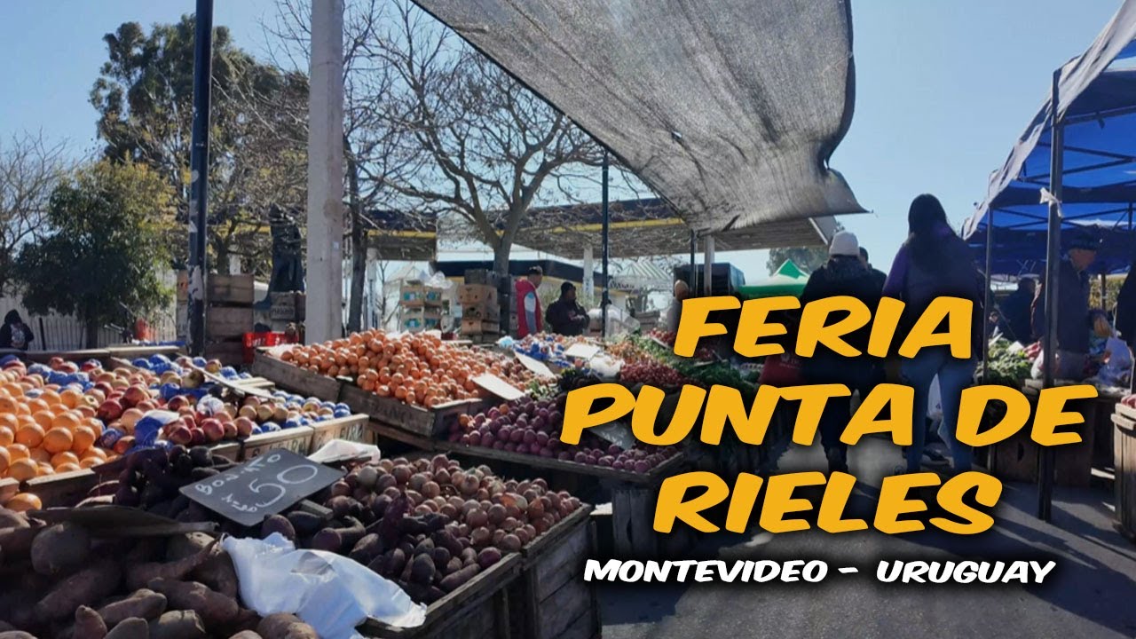 🇺🇾 Walking Tour FERIA PUNTA DE RIELES | Montevideo [4K]