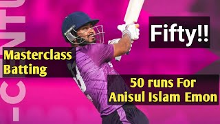 Anisul Islam Emon fifty runs|Anisul Islam Emon batting class|BCL 2026|BCL highlights|Fahim Sahad Ovi