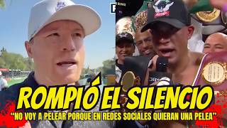 CANELO ALVAREZ LASHES OUT HARSHLY AT BENAVIDEZ'S CHALLENGE FOR THE FIRST TIME