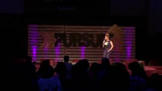 Casey J singing "Fill Me Up" at Pursuit Wealth