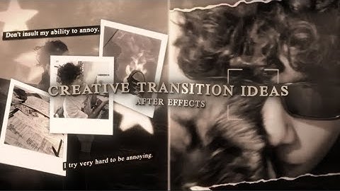 creative transition ideas + project files pt 5 | after effects
