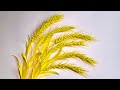 Hoa Giấy Nhún Nghệ Thuật| Cách Làm Bông Lúa Mạch Bằng Giấy Nhún| Paper Flower| EVIG Trang Handmade