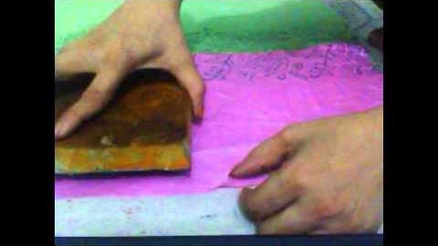 Hand Block Printing Procedure and Block Printed Sarees(part-52)