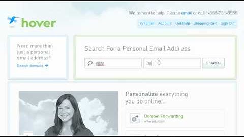 Intro to Hover Personal Email Addresses (Hover)