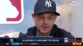 Aaron Boone discusses win over Angels