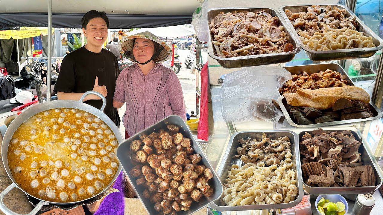 Nghị lực Xe Cháo Bò Viên Vỉa Hè Cô Nga dù cụt tay nhưng vẫn ngày ngày mưu sinh nuôi con ăn học