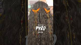 Mini Pyro Crystalfly Hair Clips!#crystalflyhairclips #genshinimpact