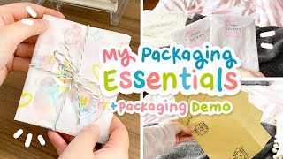 My Packaging Essentials + How I Package Orders ･ﾟ✧ | IVY TART 🍓 [CC]