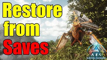 How to restore from back up saves. Ark Survival Ascended