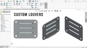 Louvers in SolidWorks | Complete Custom Forming Tool Tutorial