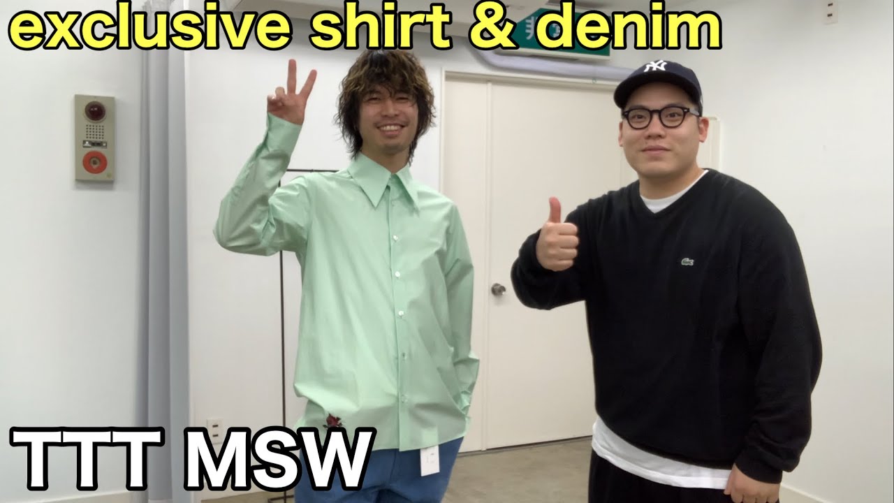 別注】TTT_MSW 20FW 別注！シャツとデニムパンツ！ぜひニットと合わせ 