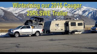 Winterizing our Cougar Travel Trailer