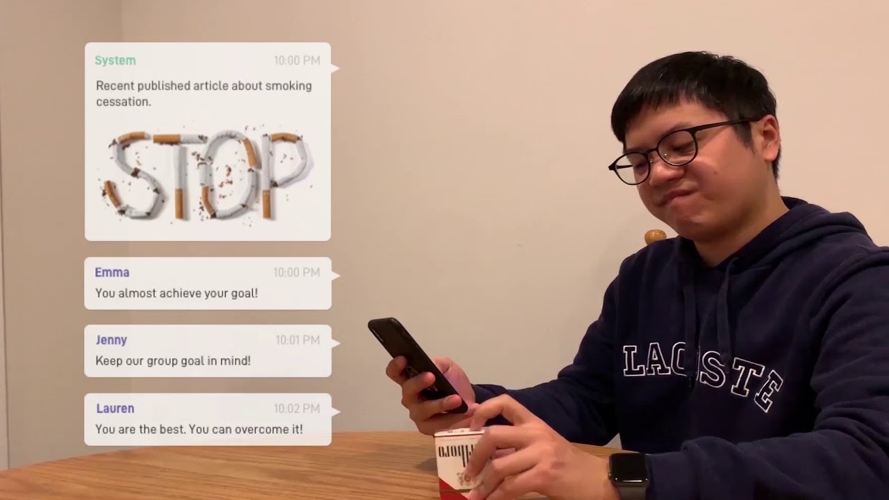 Quitogether - Quit Smoking through Tracking and Group Intervention