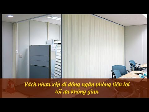 Vách nhựa xếp di động ngăn phòng tiện lợi, tối ưu không gian - YouTube