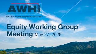 Equity Working Group Meeting May 2026