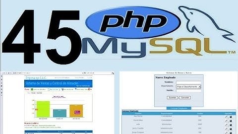 vídeo 45 -Curso de PHP y MysQL-BAses de datos VI SqlLite