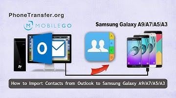 How to Import Contacts from Outlook to Samsung Galaxy A9/A7/A5/A3