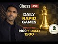 H4R 🔥 Day 44  RAPID | 1400 ELO STUCK 😤 → PUSH TO 1500 🚀 | Live Chess Climb ♟️ | Chess with BPS