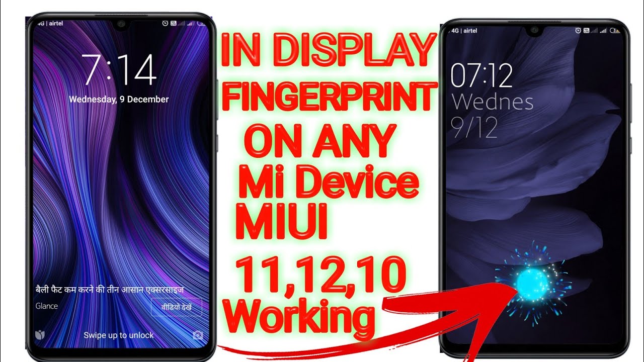 How To Enable In Display Fingerprint On Any MiUi Device | Without Root | Without Bootloader Unlock🔥🔥