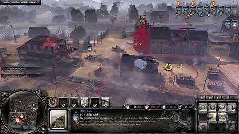 Company of heroes 2  wehrmacht artillery and defense at the 3 bridge   (CheatCommands Mod ll)