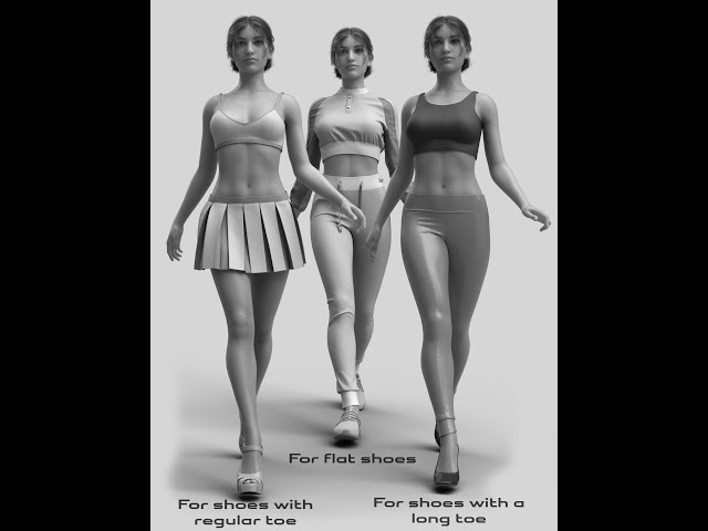 Daz Studio 3D Walk Normal - Animation Kit for Genesis 8 and 8.1 Females Model